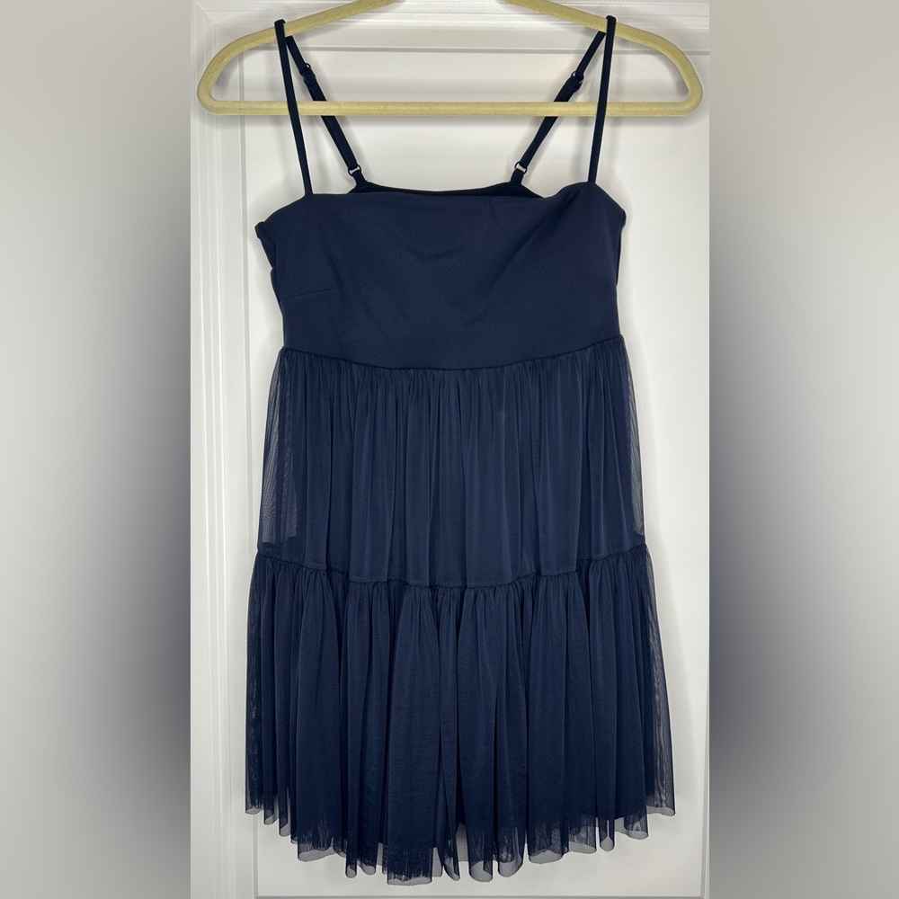 Navy Popflex Babydoll Pirouette Dress